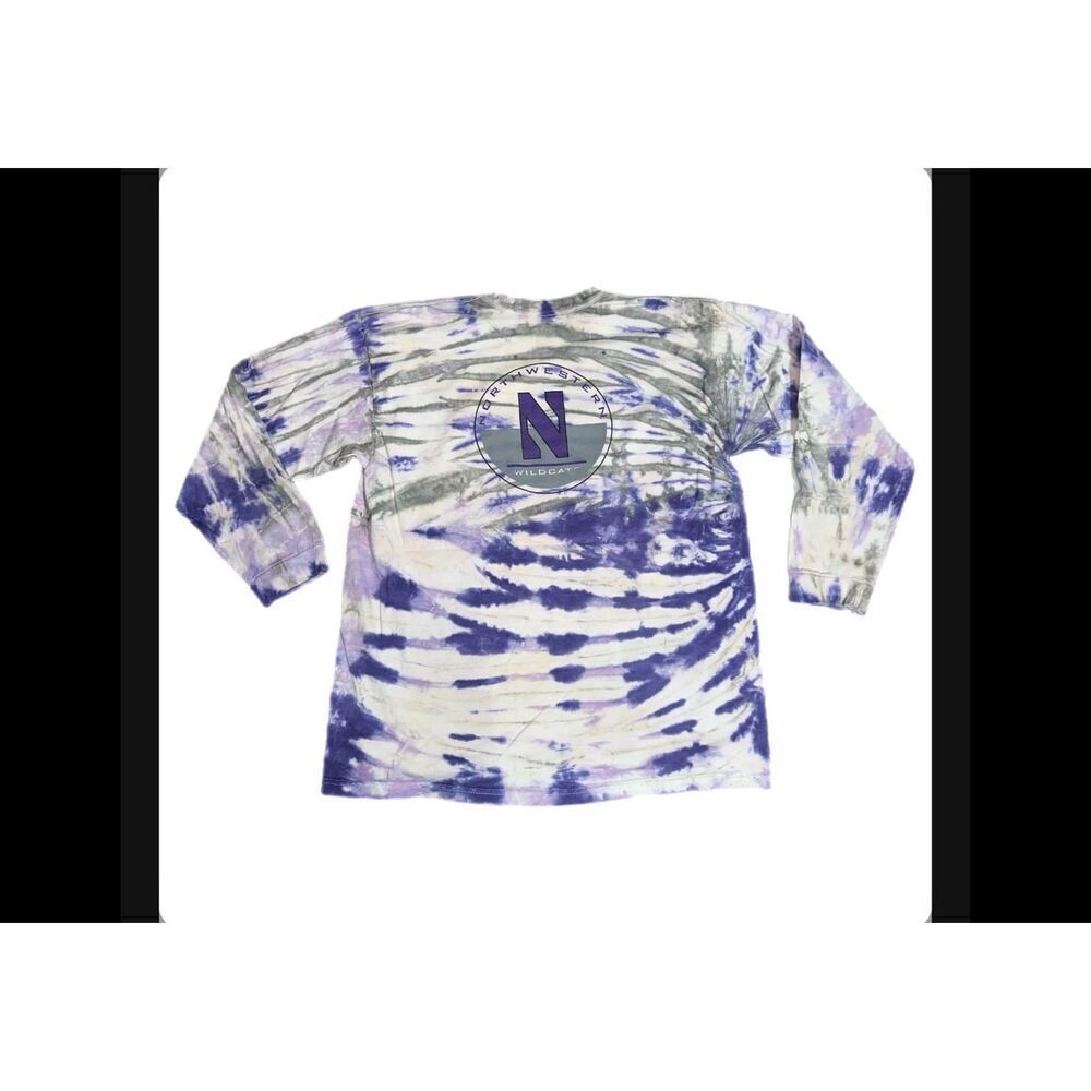 Vintage Northwestern University Tie-Dye Long Sleeve
